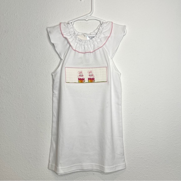 vive la fete new white easter bunny egg smocked dress - Picture 2 of 2